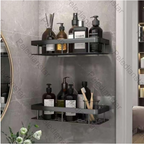 Accstore No-Drill Wall Mounted Bathroom Shelf Rack – Rustproof Metal Storage Organizer (2-Pack)